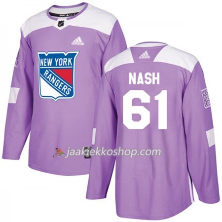 Miehille NHL New York Rangers Pelipaita Rick Nash 61 Adidas 2017-2018 Violetti Fights Cancer Practice Authentic Miehille NHL New York Rangers Pelipaita Rick Nash 61 Adidas 2017-2018 Violetti Fights Cancer Practice Authentic